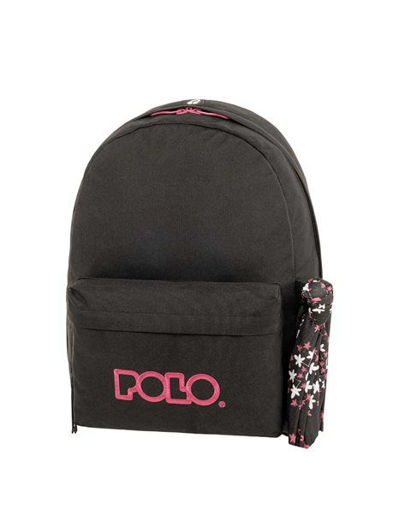 Picture of Backpack 1Comp. Large Black/Fuchia Single Scarf Po