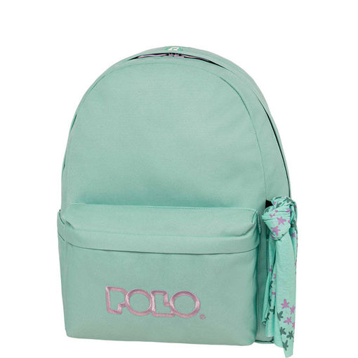 Picture of Backpack 1Comp. Large Turquoise Single Scarf Polo