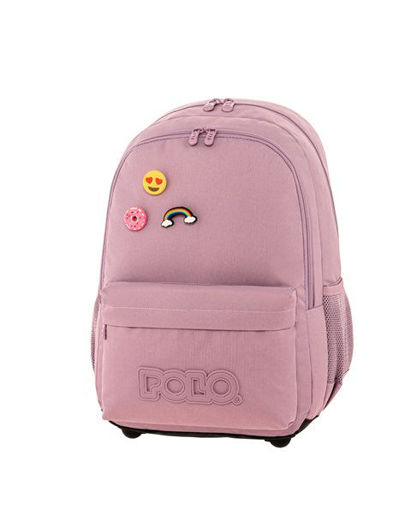 Picture of Backpack Large Lilac With Pins Polo
