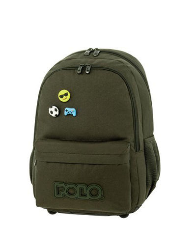 Picture of Backpack Large Olive Green With Pins Polo