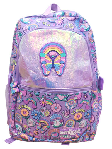 Picture of Backpack Medium Pink 17in Butterfly Smiggle