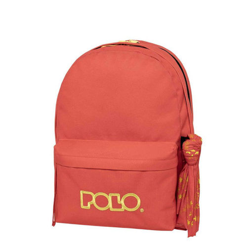 Picture of Backpack Multiple Comp. Large Coral Double scarf P