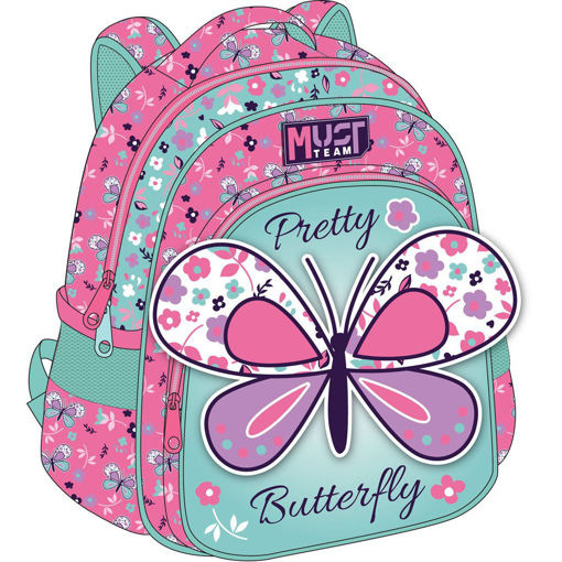Picture of Backpack Small Girls 2Compartments Butterfly Must