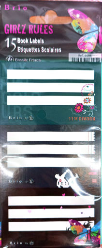 Picture of Book labels (Set of 15) With Design Brio