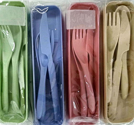 Picture of Kitchen set plastic spoon+fork+knife 24BS367