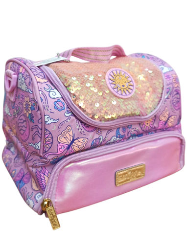 Picture of Lunch Bag Double Glitter Pink Assorted Smiggle