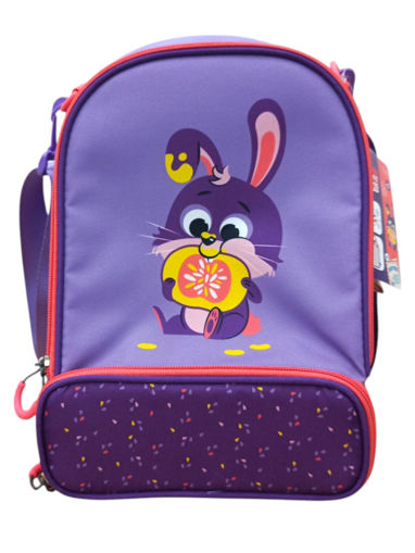 Picture of Lunch Bag Purple Rabbit Maped