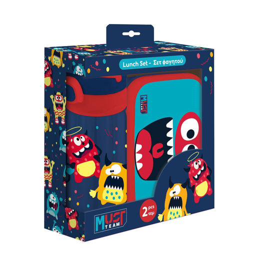 Picture of Lunch box Set +Water Bottle Must, Team Monster
