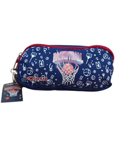 Picture of Pencil Case 2 Comp Basketball Exsport