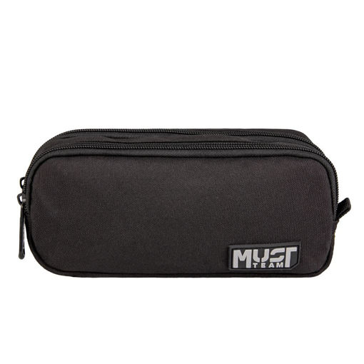 Picture of Pencil Case 2 Comp Black/Grey Must