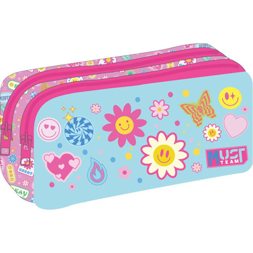 Picture of Pencil Case 2 Comp Good Vibes Must