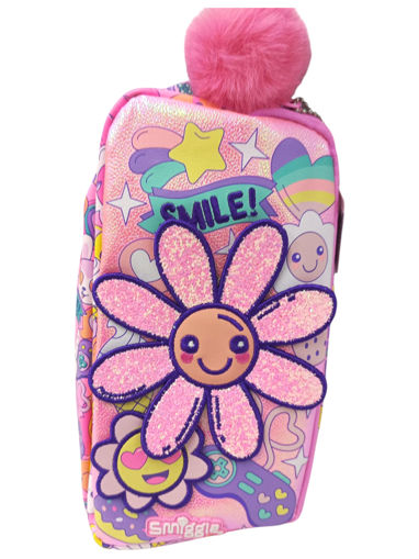 Picture of Pencil Case 2 Comp Pink Smile Smiggle