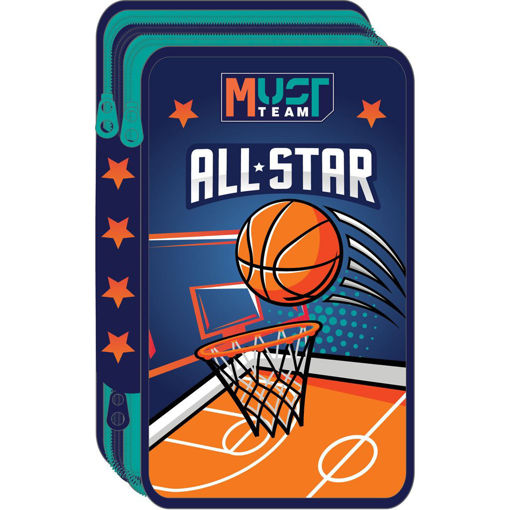Picture of Pencil Case 3 Comp Basketball Must