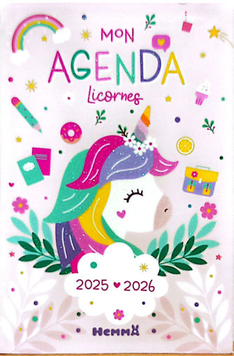 Picture of School Agenda Hemma,  Licornes