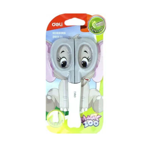 Picture of Scissor For Kids Metal 13cm With Cover Deli