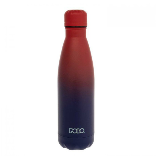 Picture of Water Bottle SS Insulated 500ml Blue/Red Degraded