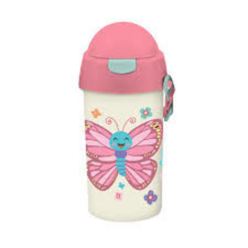 Picture of Water Bottle Plastic 500ml Butterfly Must