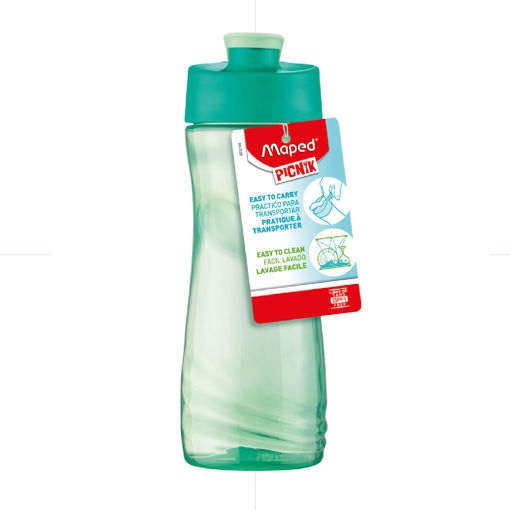 Picture of Water Bottle Plastic 500ml Green BPA Free Maped