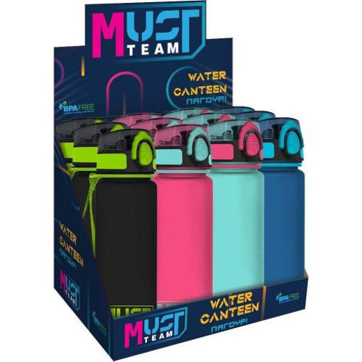 Picture of Water Bottle Plastic 650ml Assorted Must