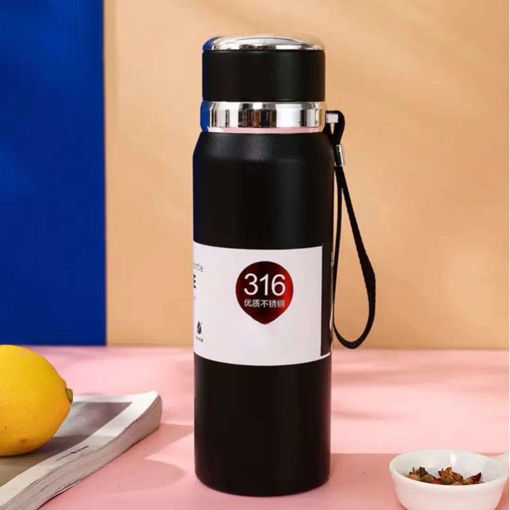 Picture of Water Bottle Stainless Steel 1000ml Metallic