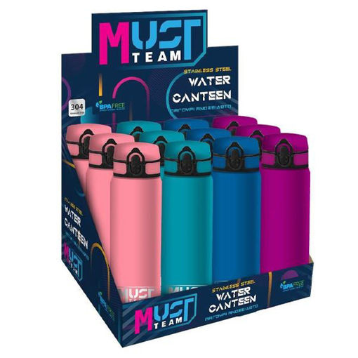 Picture of Water Bottle Stainless Steel 600ml Colored Must