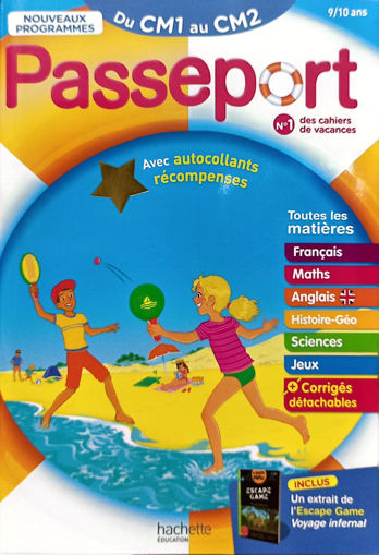 Picture of Cahier De Vacances Passeport Du CM1 Au CM2