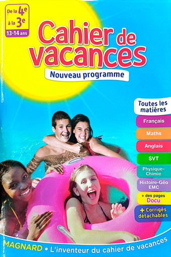 Picture of MAGNARD - DE LA 4E A LA 3E CAHIERS DE VACANCES 201