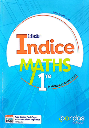 Picture of Indice Maths Enseignement Specialite 1er 2019