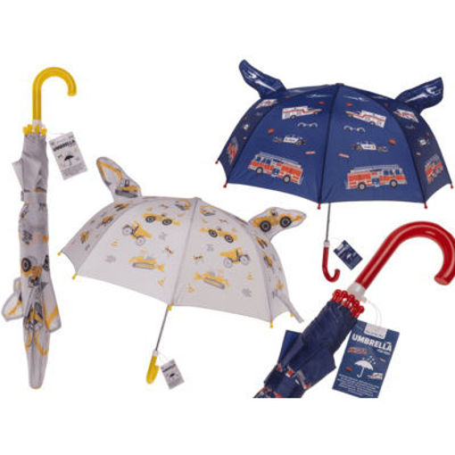 Picture of 3D Kids Umbrella 70cm (construction/rescue vehicle