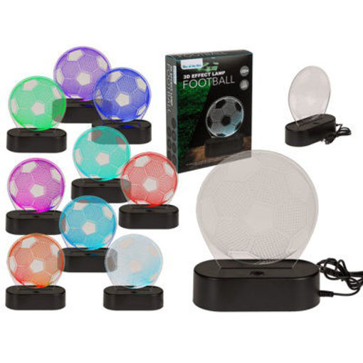 Picture of 3D-Lamp ,Soccer, 16x12cm  plastic in gift box