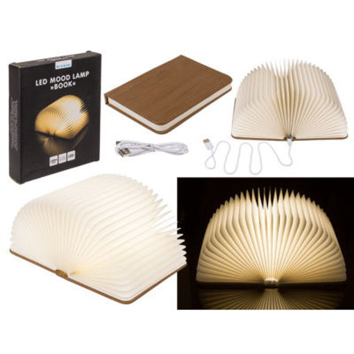 Picture of LED Mood Lamp ,Book, 17x13cm leather cover