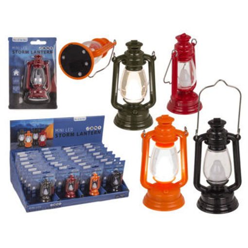Picture of Mini LED Storm Lantern 9X4 cm 3LR41 batteries