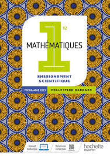 Picture of Maths Barbazo Enseignement Scien Hachette 1re2023
