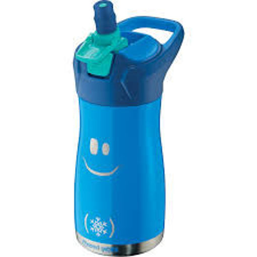 Picture of Water Bottle Stainless Steel 350ml Blue Maped