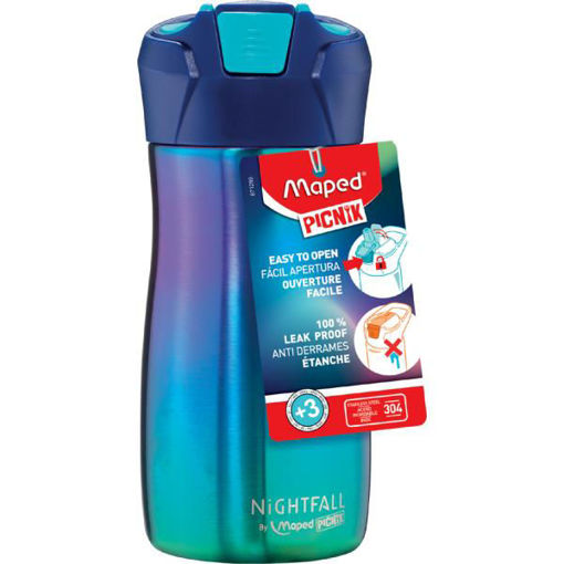 Picture of Water Bottle Stainless Steel 430ml Purple Maped