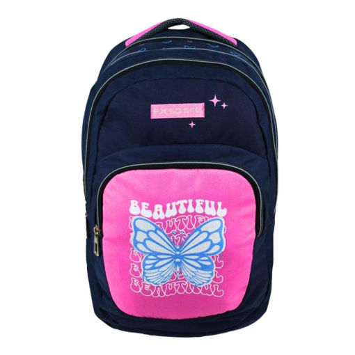 Picture of Backpack Multiple Comp. Large Slogan Girls Exsport