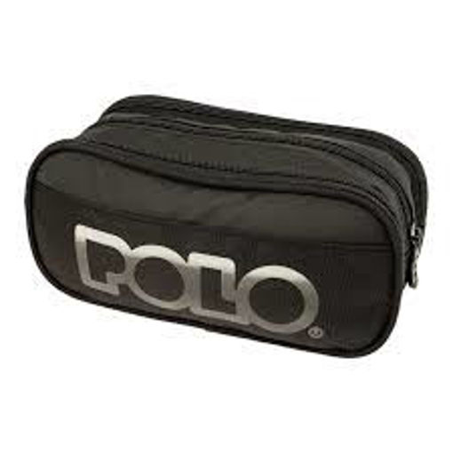 Picture of Pencil Case 3 Comp Black Cryptic Polo