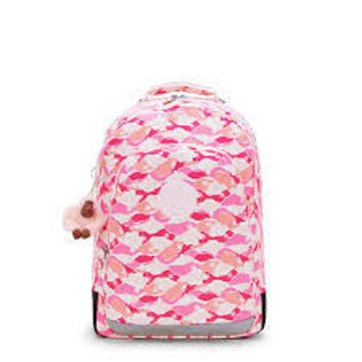 Picture of Class Room Backpack Large Pink Palm Kipling