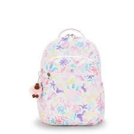 Picture of Seoul Lap Backpack Large Aqua Sea Kipling