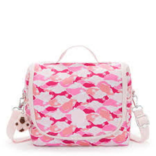 Picture of New Kichirou Lunch Bag Pink Palm Kipling