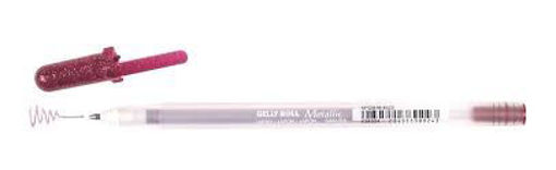 Picture of Ball Pen Metallic Burgundy 0.5mm Gelly Sakura