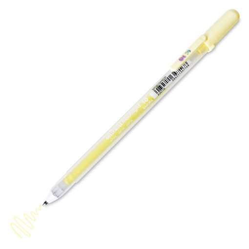 Picture of Ball Pen Pastel Yellow 0.5mm Gelly Sakura