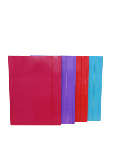 Picture of Elastic File A4 Colored Cardboard Cardea