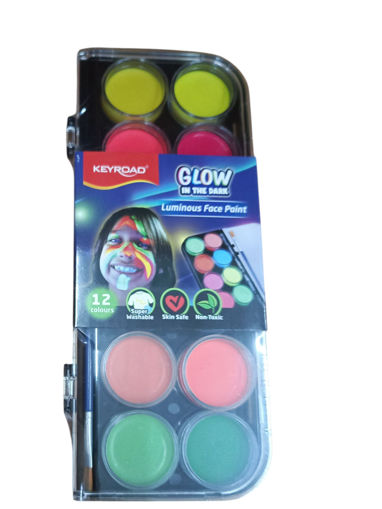 Picture of Face Painting 12colors Glow In The Dark Keyroad