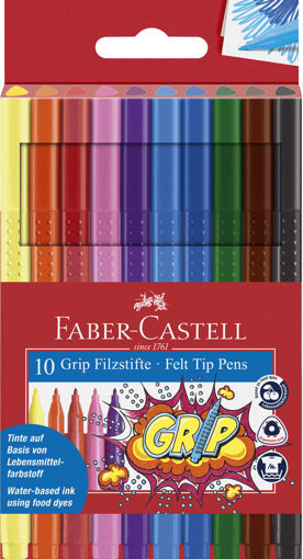 Picture of Felt pens 10colors Grip Faber-Castell