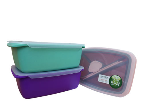 Picture of Lunch box Set Colored 2Parts Plastic