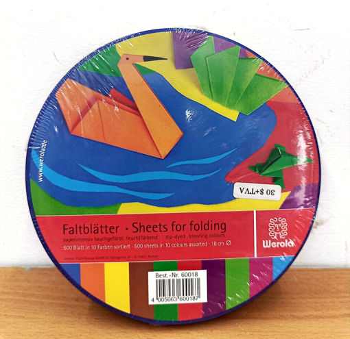 Picture of Origami Kraft Paper 18cm 10colors 60gr Staufen