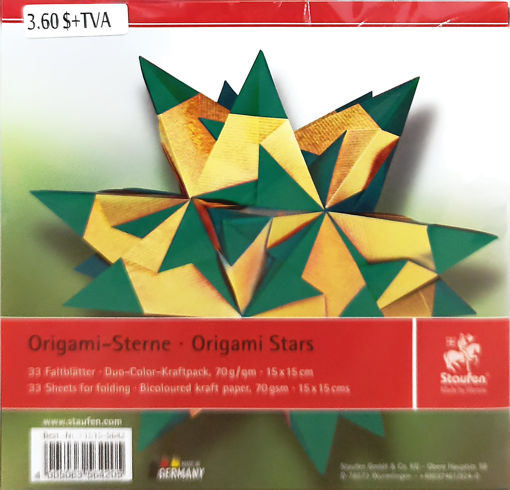 Picture of Origami Kraft Paper 33pcs Gold Stars Staufen