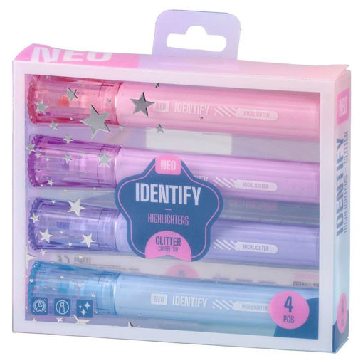 Picture of Highlighter Assorted 4colors Glitter