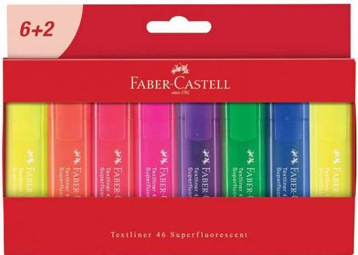 Picture of Highlighter Assorted 8colors Superfluo Faber-Caste